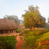 Et hus i byen Buen Destino, der ligger i Amazonas regnskov - foto: Juan Gabriel Estellano