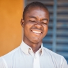Hamidou syntes, det var ret sjovt at blive interviewet til LæseRaketten. Foto: William Vest-Lillesøe