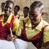 Pigerne her går på en pigeskole i Aweil. Foto: William Vest-Lillesøe